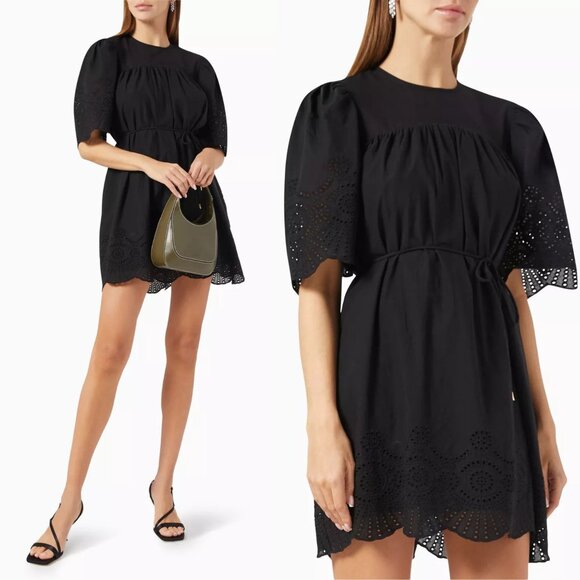 New! MINKPINK Black Starling Shift Mini Dress Size XS 2601 - Picture 1 of 13